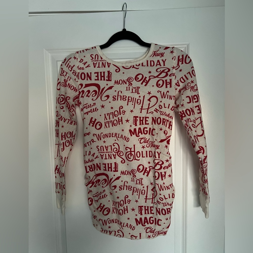 Christmas Maternity Pajama Top